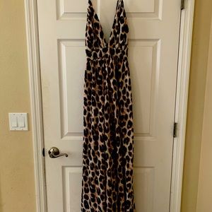 Leopard Print Maxi Dress